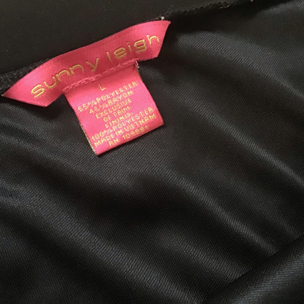 Sunny Leigh Skirt Chevron Pattern w/ Sequins Large - Picture 3 of 7